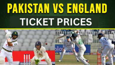 Tickets for Pakistan vs England Tests