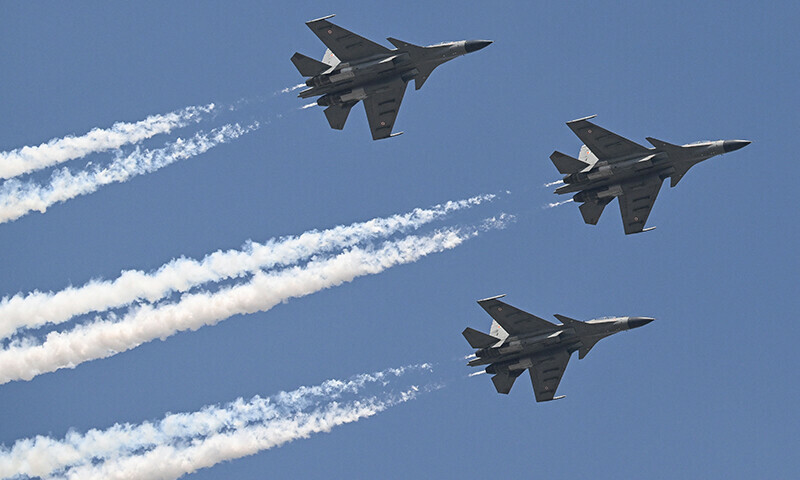 India shows military