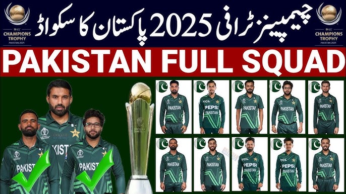 PCB announced squad for Champions Trophy