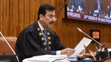 Senate chairman vexed over PTI