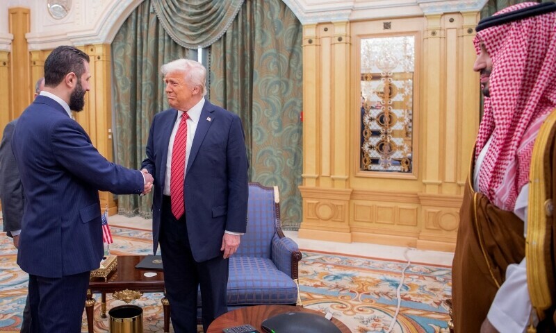 Trump meets Syrian president