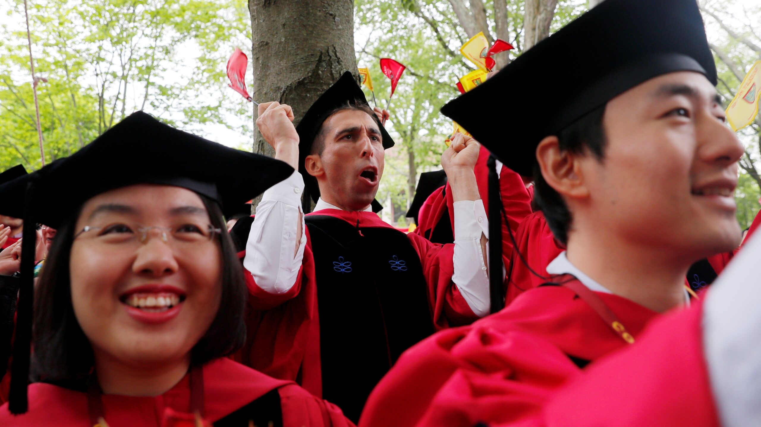 Trump says Chinese students