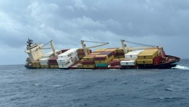 container ship sinks off Kerala coast